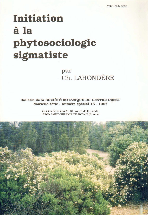 Initiation à la phytosociologie sigmatiste